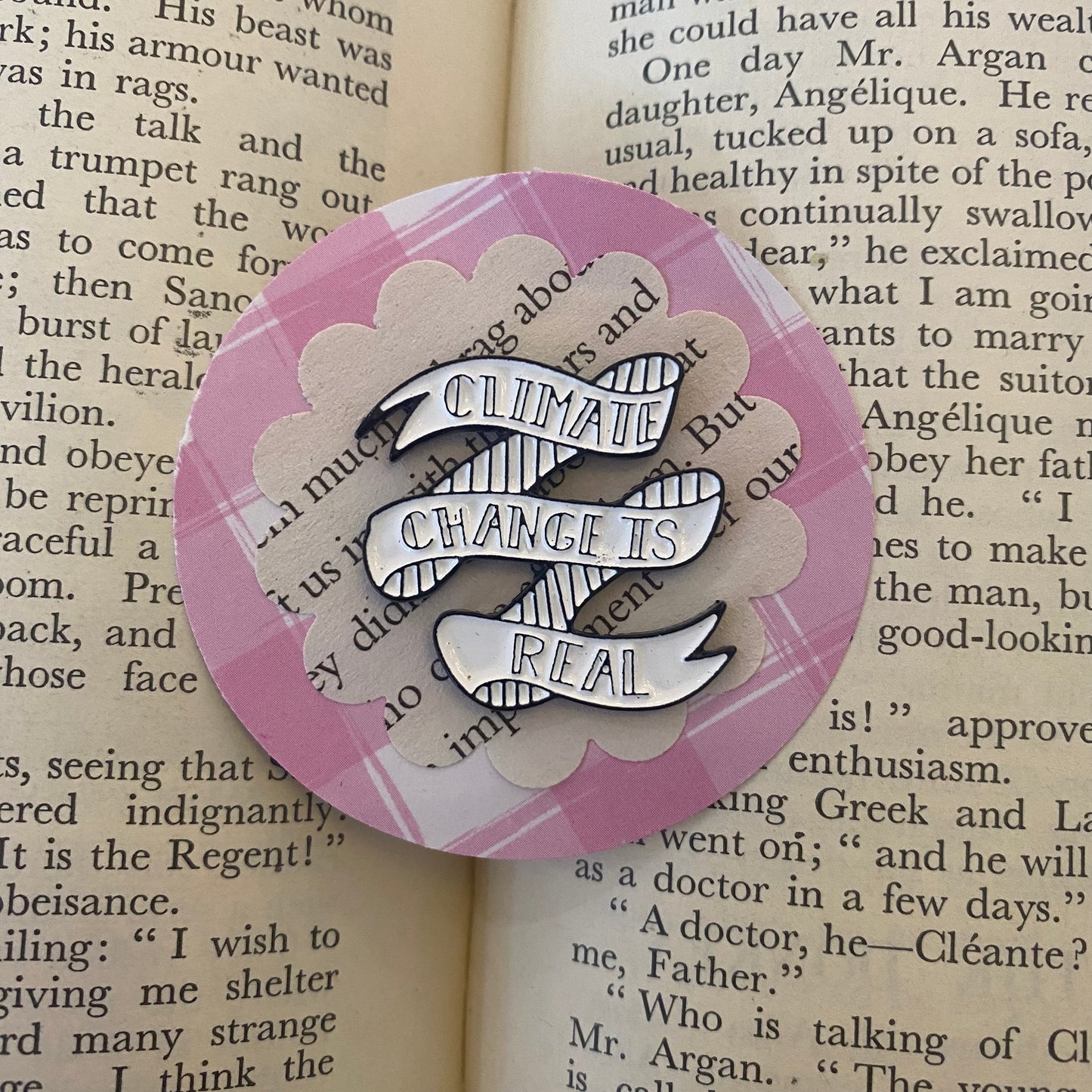 "Climate Change Is Real" Pin Badge