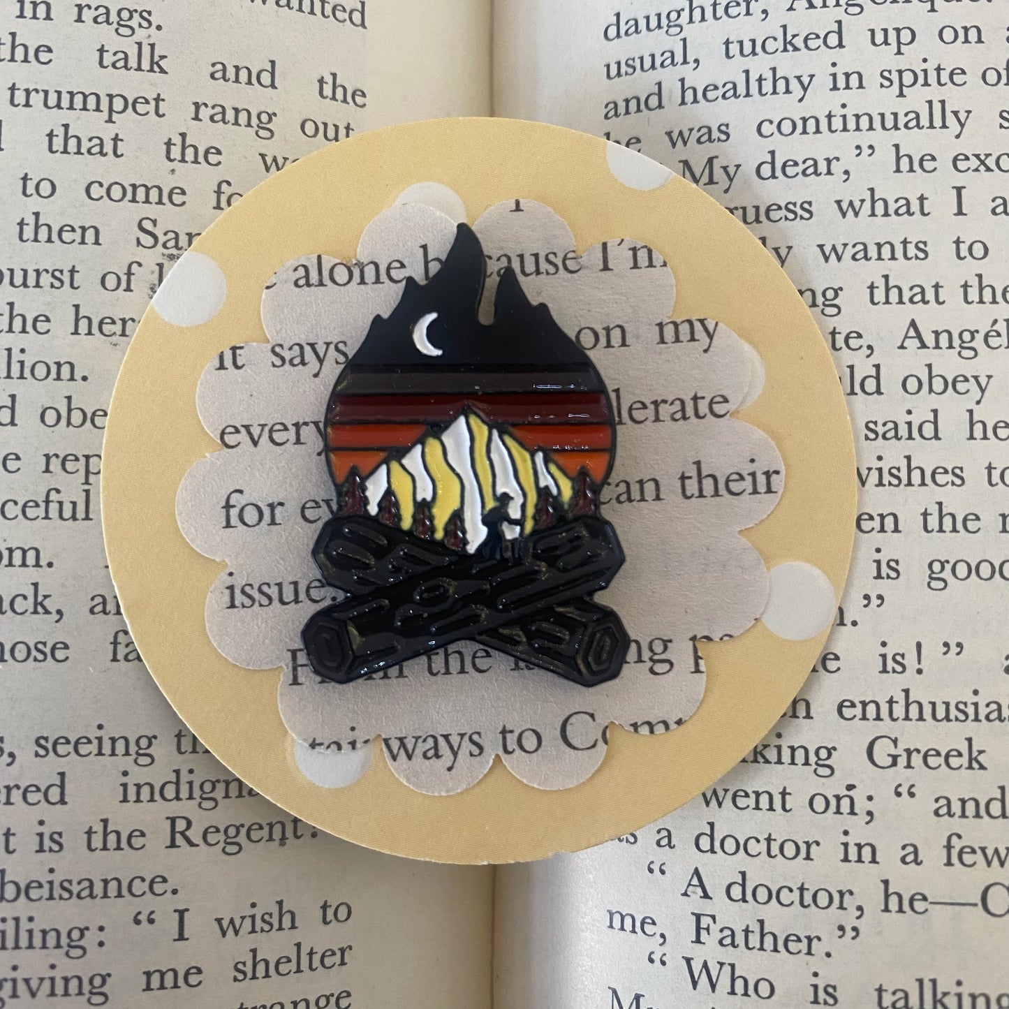 Campfire Pin Badge