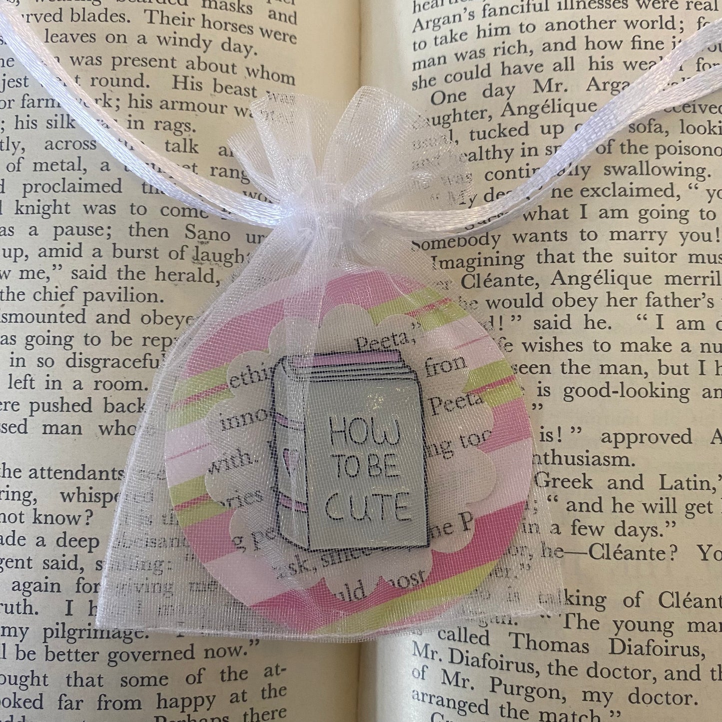 "How To Be Cute" Book Pin Badge
