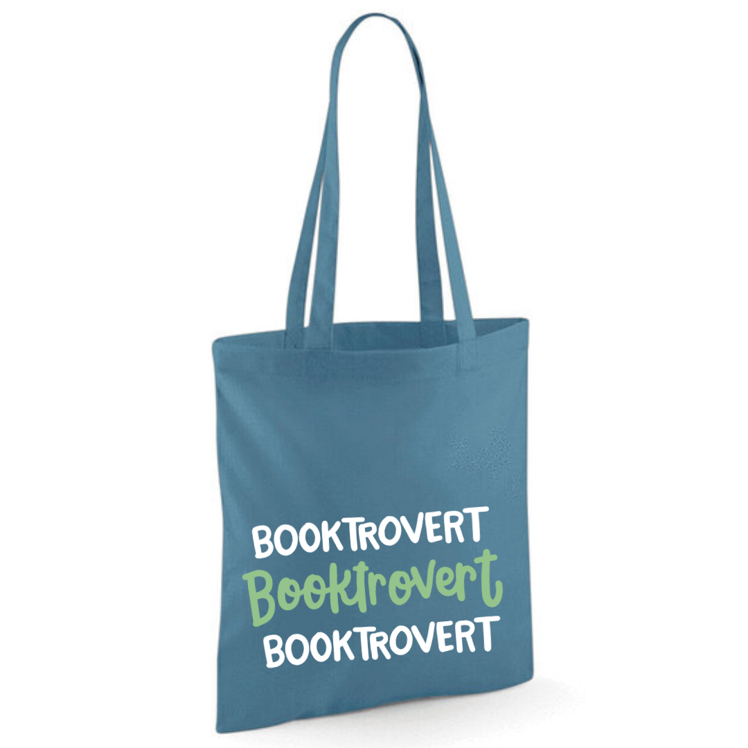 "Booktrovert" Triple Cotton Tote Shopper - lots of colours
