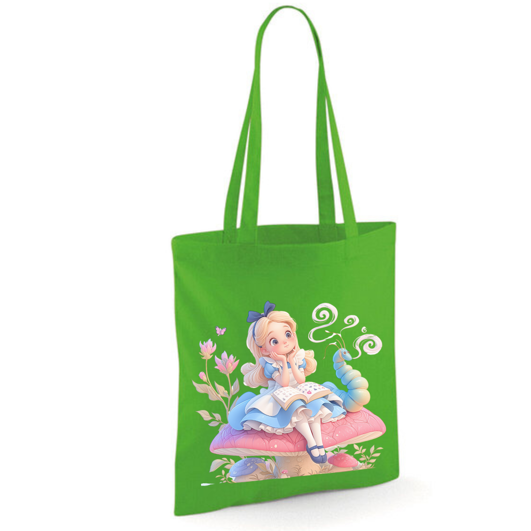 Toadstool Alice Tote Shopper Bag - lots of colours!