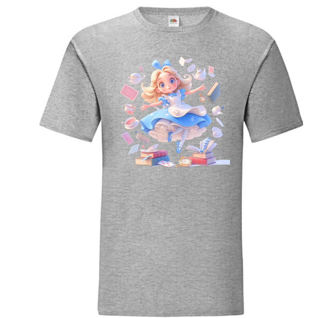Alice with Flying Books Standard Tee - lots of colours!