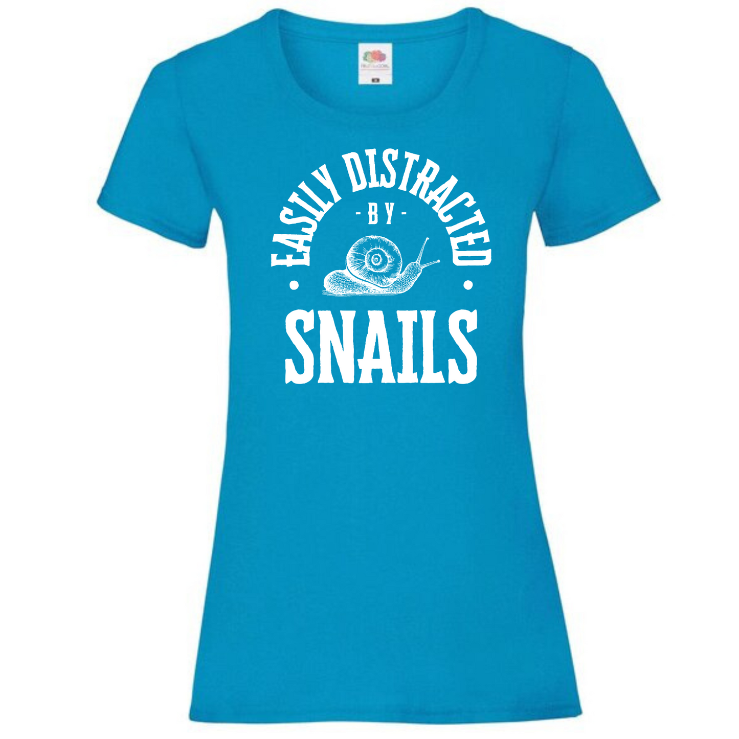 "Easily Distracted by Snails" Ladies Fit Tee - lots of colours