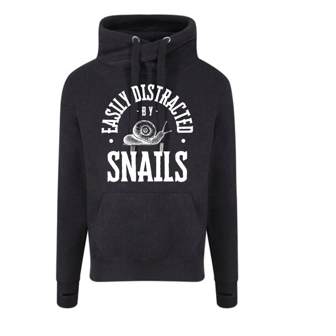 "Easily Distracted by Snails" Deluxe Hoody - lots of colours