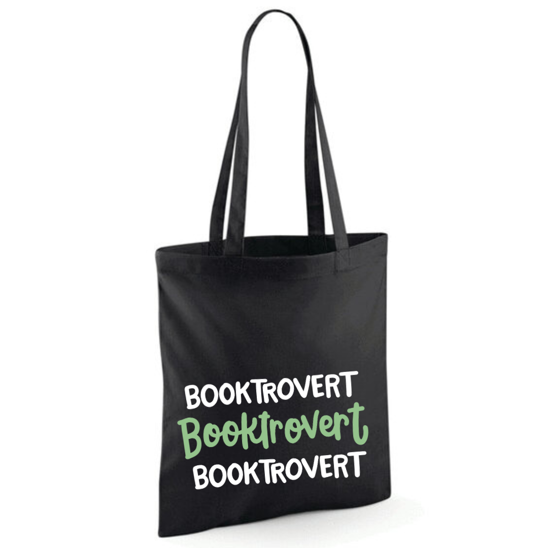 "Booktrovert" Triple Cotton Tote Shopper - lots of colours