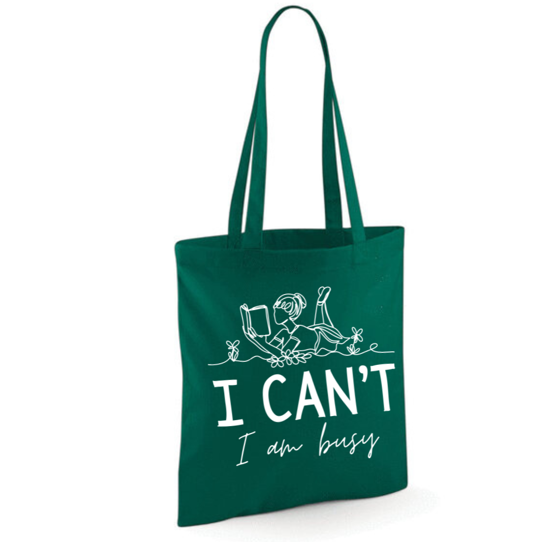 "I Can't I Am Busy" Tote Shopper Bag - lots of colours!