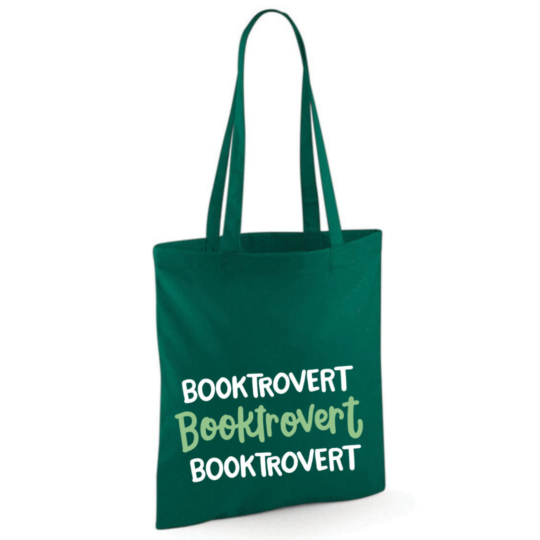 "Booktrovert" Triple Cotton Tote Shopper - lots of colours