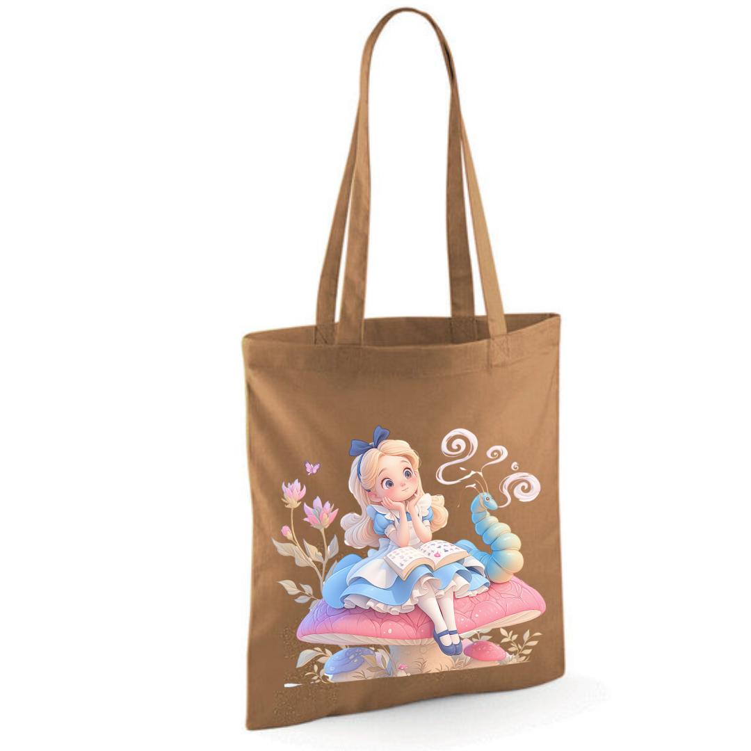 Toadstool Alice Tote Shopper Bag - lots of colours!