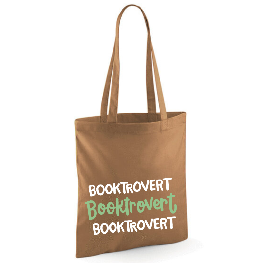 "Booktrovert" Triple Cotton Tote Shopper - lots of colours