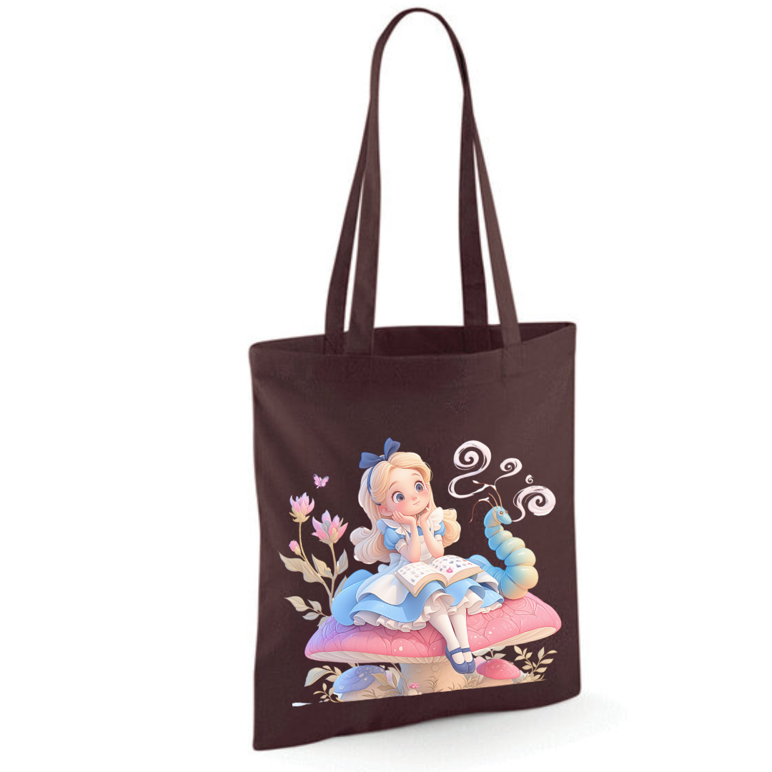 Toadstool Alice Tote Shopper Bag - lots of colours!