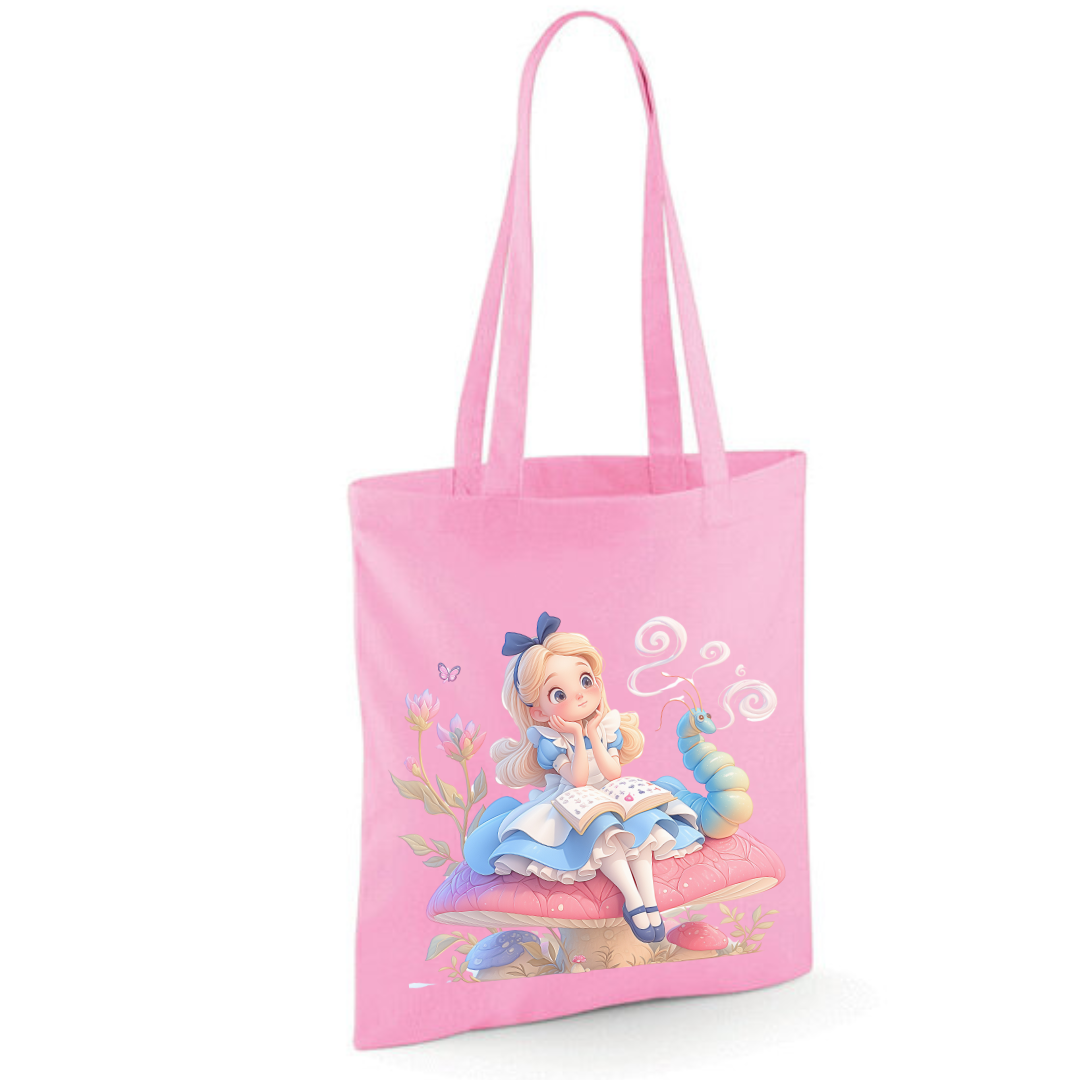 Toadstool Alice Tote Shopper Bag - lots of colours!