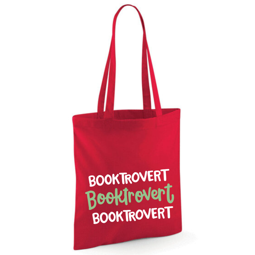 "Booktrovert" Triple Cotton Tote Shopper - lots of colours