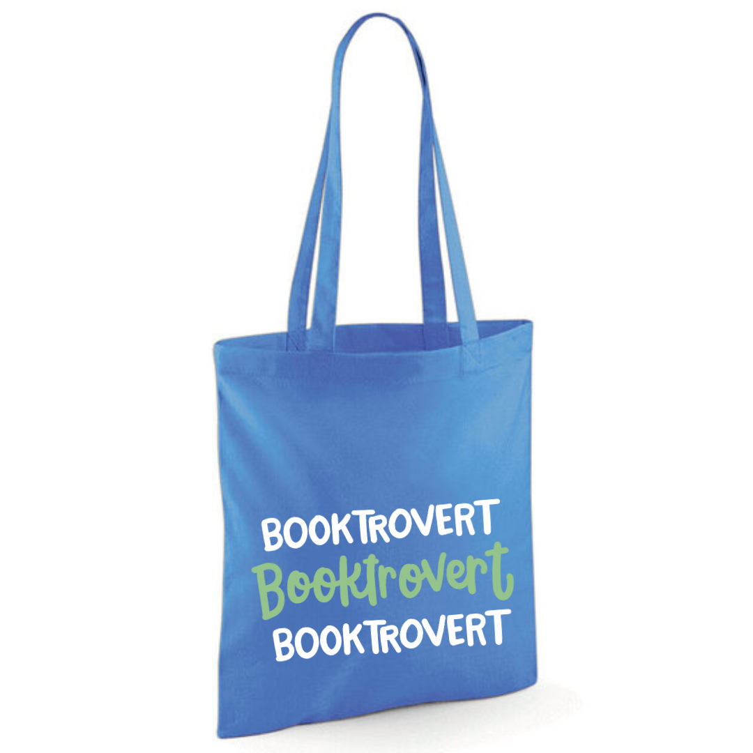 "Booktrovert" Triple Cotton Tote Shopper - lots of colours