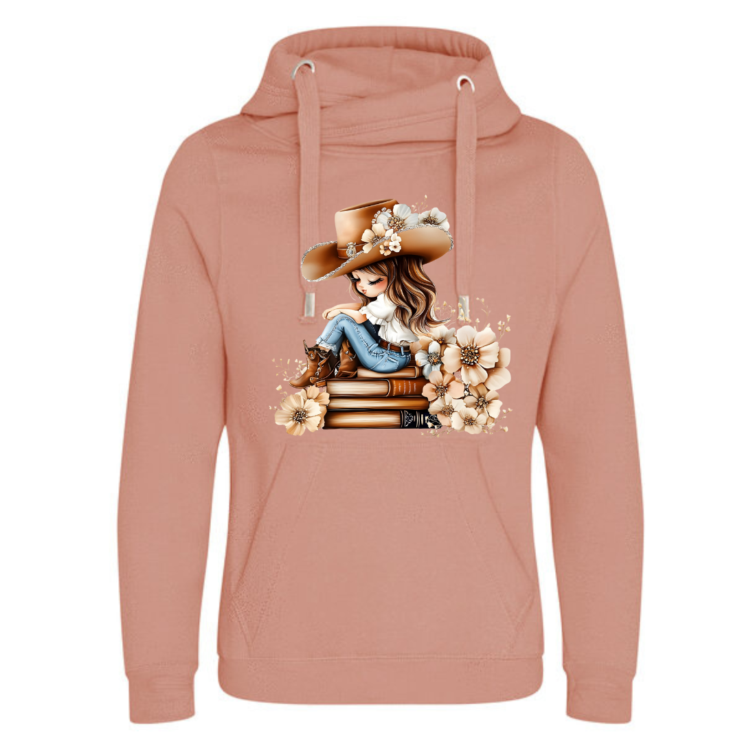 Bookish Floral Cowgirl Deluxe Hoody - lots of colours!