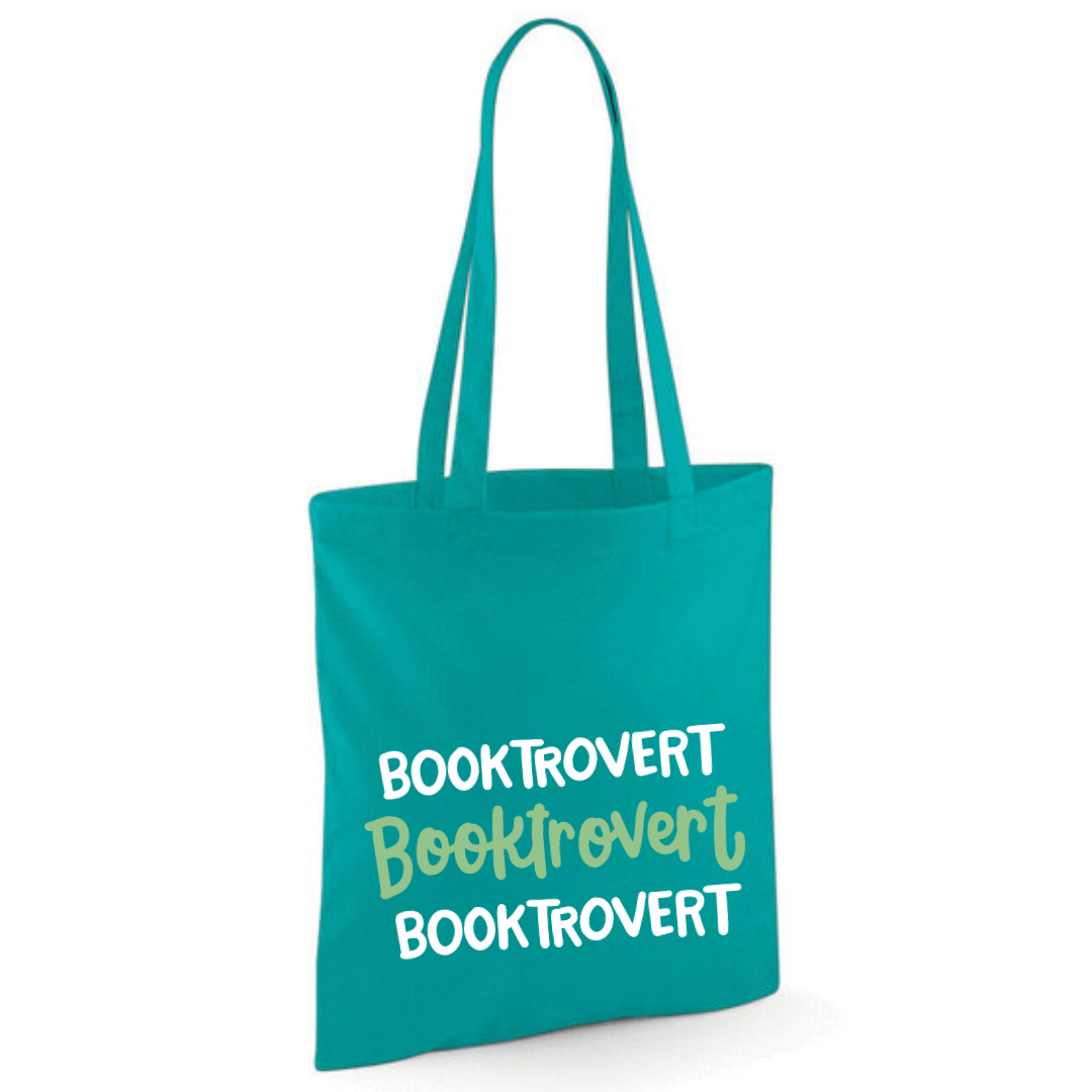 "Booktrovert" Triple Cotton Tote Shopper - lots of colours