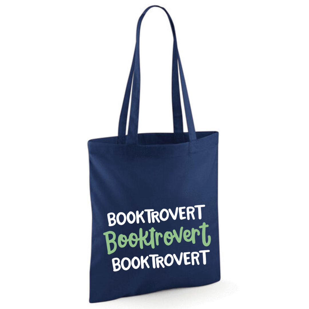 "Booktrovert" Triple Cotton Tote Shopper - lots of colours