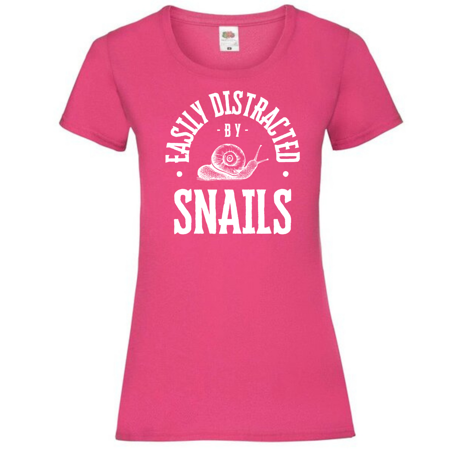 "Easily Distracted by Snails" Ladies Fit Tee - lots of colours
