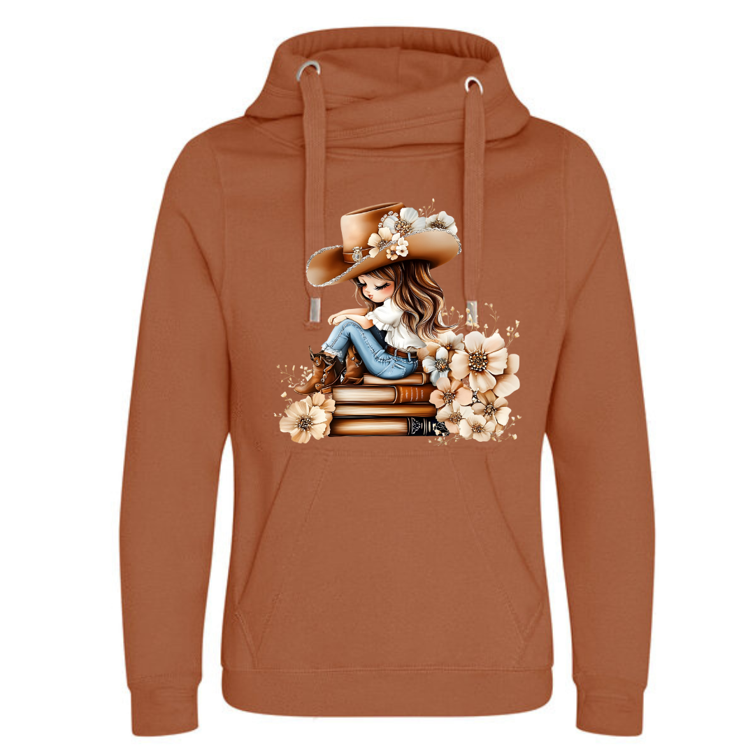 Bookish Floral Cowgirl Deluxe Hoody - lots of colours!