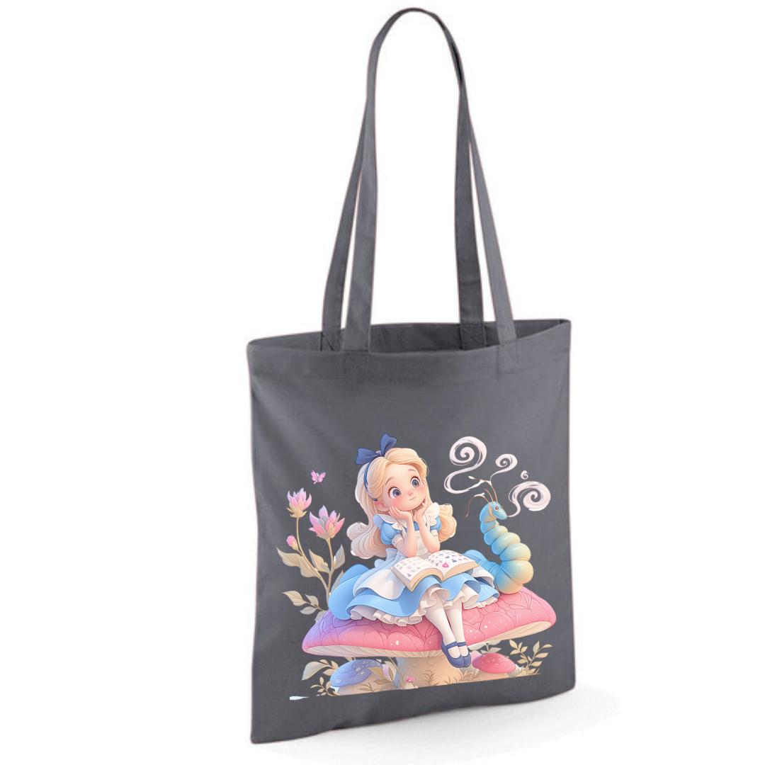 Toadstool Alice Tote Shopper Bag - lots of colours!