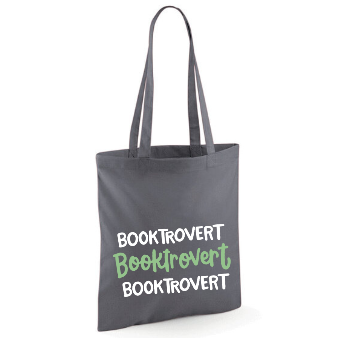 "Booktrovert" Triple Cotton Tote Shopper - lots of colours