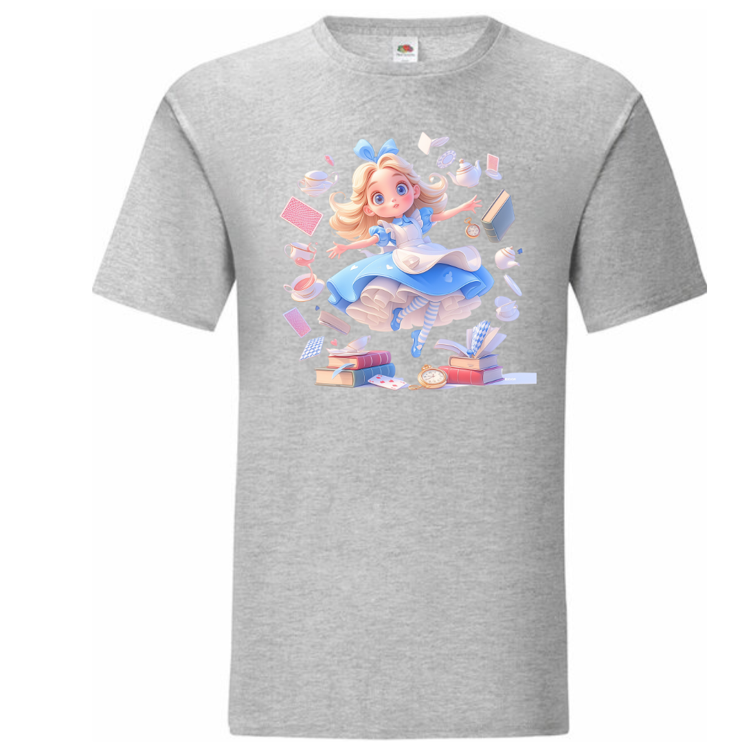 Alice with Flying Books Standard Tee - lots of colours!