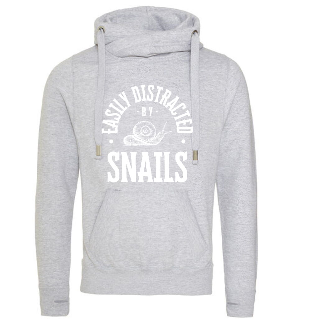 "Easily Distracted by Snails" Deluxe Hoody - lots of colours