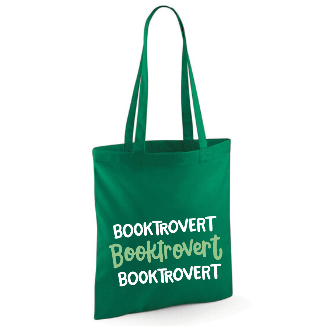 "Booktrovert" Triple Cotton Tote Shopper - lots of colours