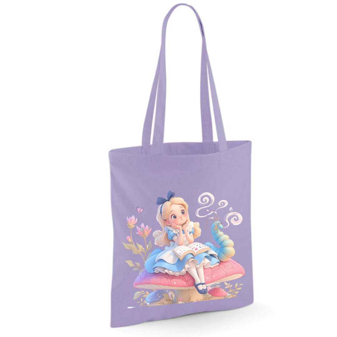 Toadstool Alice Tote Shopper Bag - lots of colours!