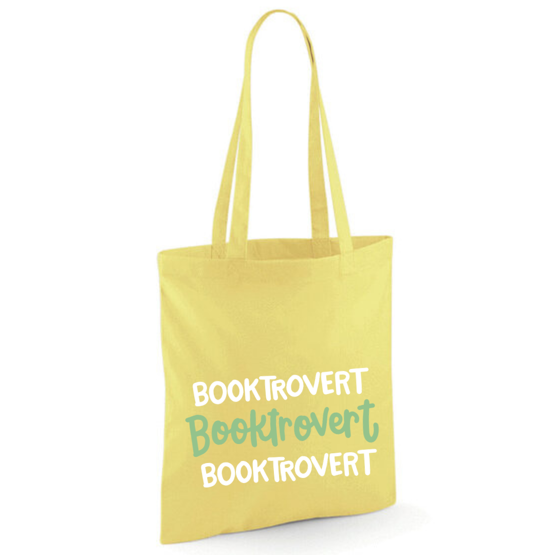 "Booktrovert" Triple Cotton Tote Shopper - lots of colours