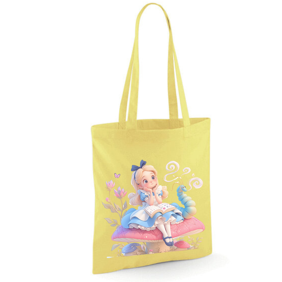 Toadstool Alice Tote Shopper Bag - lots of colours!