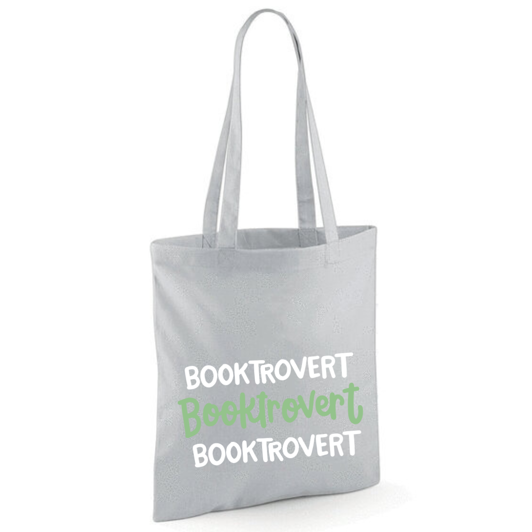"Booktrovert" Triple Cotton Tote Shopper - lots of colours
