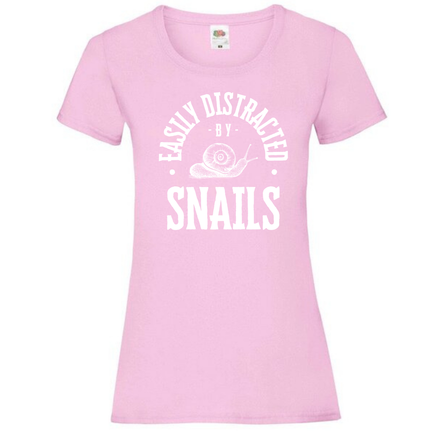 "Easily Distracted by Snails" Ladies Fit Tee - lots of colours