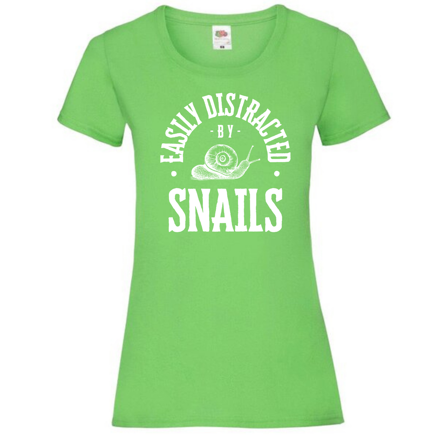 "Easily Distracted by Snails" Ladies Fit Tee - lots of colours