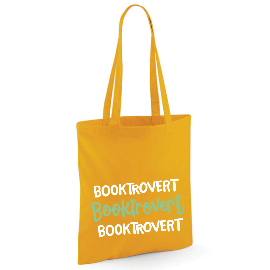 "Booktrovert" Triple Cotton Tote Shopper - lots of colours