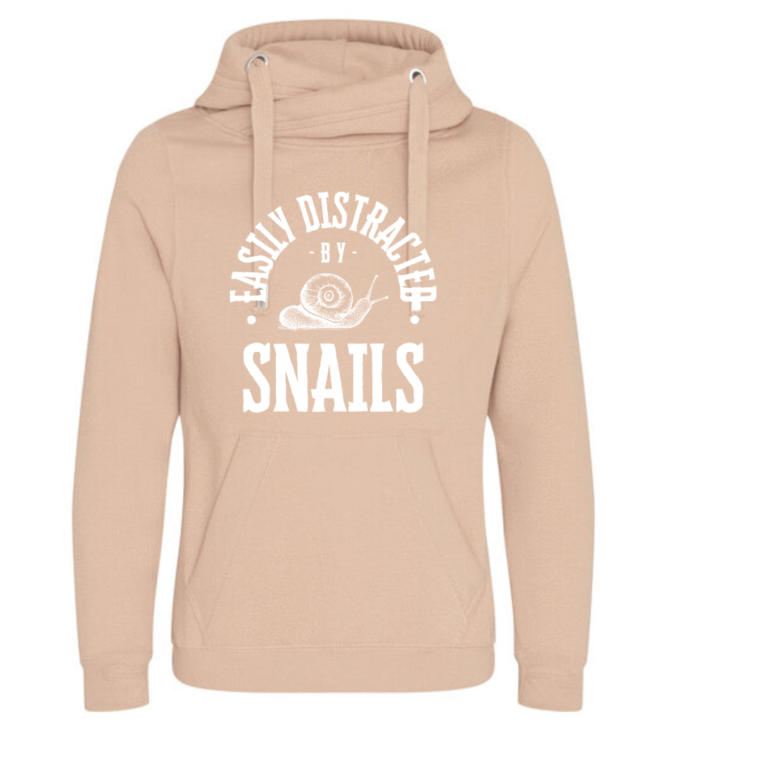 "Easily Distracted by Snails" Deluxe Hoody - lots of colours
