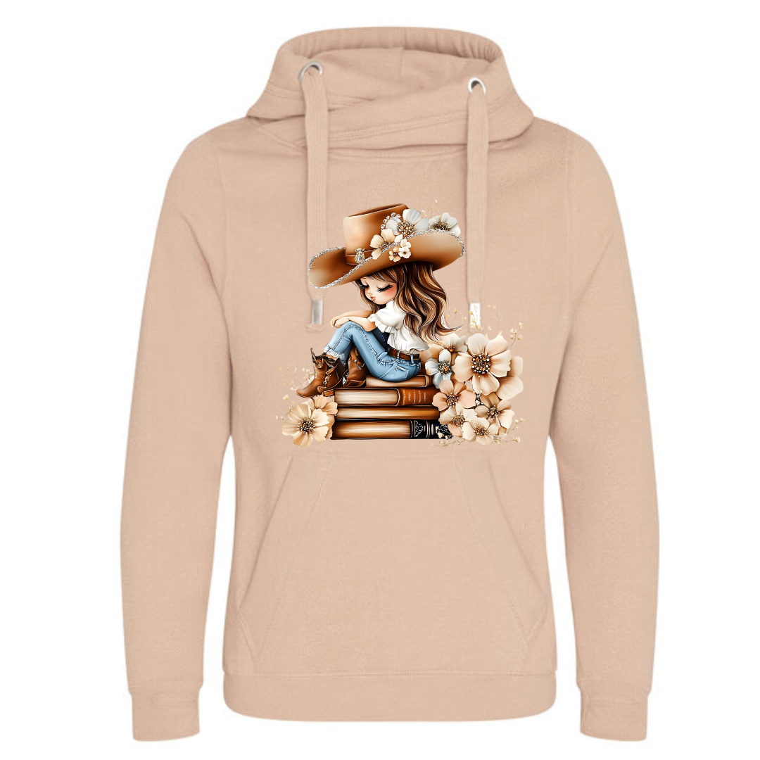Bookish Floral Cowgirl Deluxe Hoody - lots of colours!