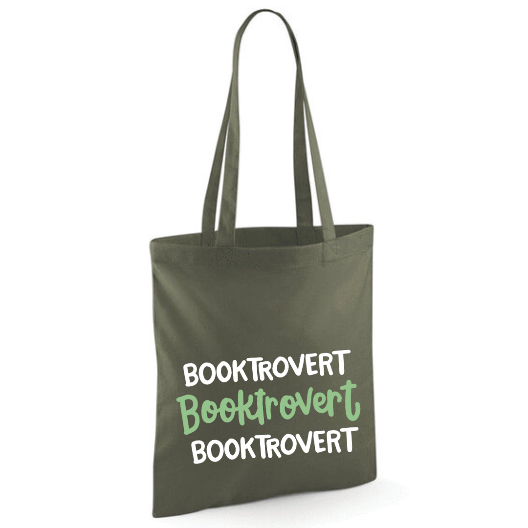 "Booktrovert" Triple Cotton Tote Shopper - lots of colours