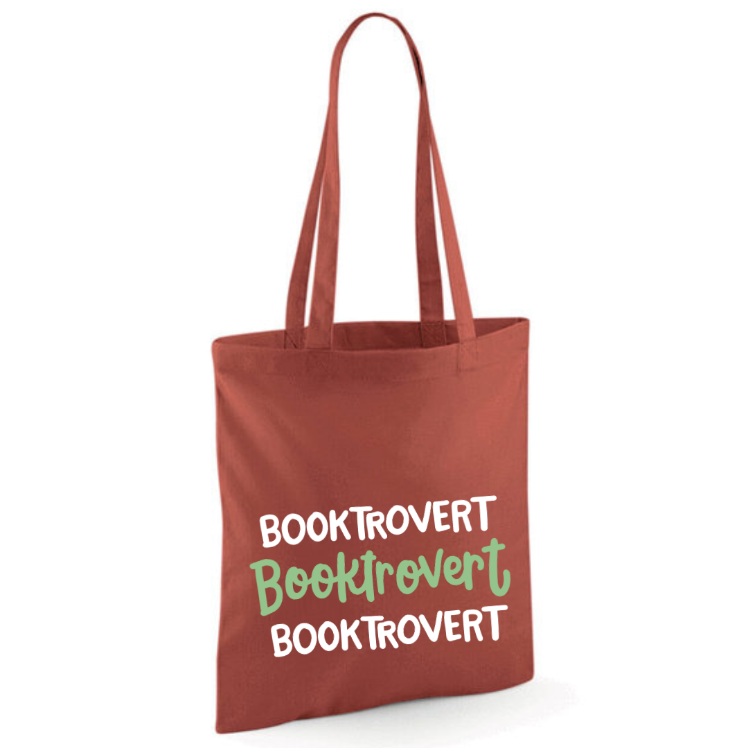 "Booktrovert" Triple Cotton Tote Shopper - lots of colours