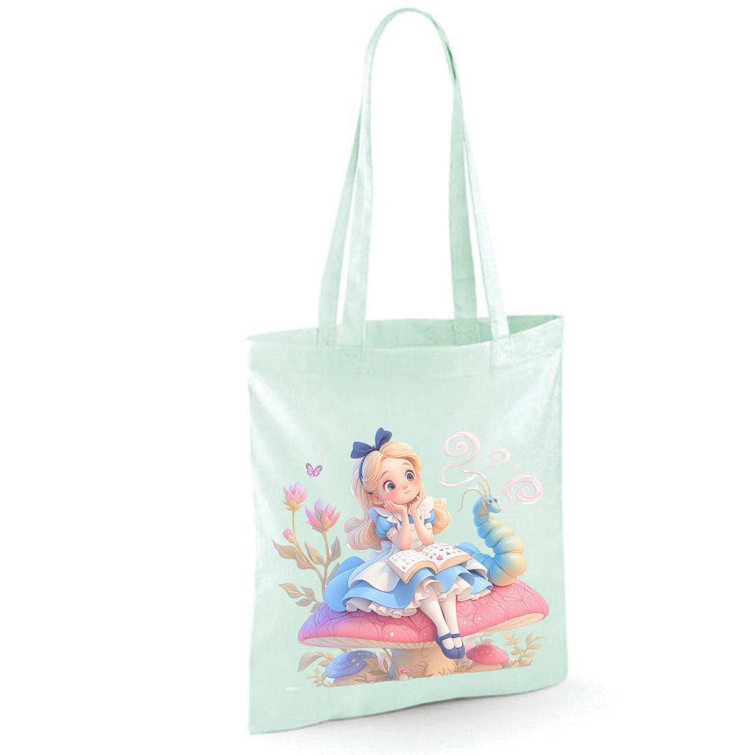 Toadstool Alice Tote Shopper Bag - lots of colours!