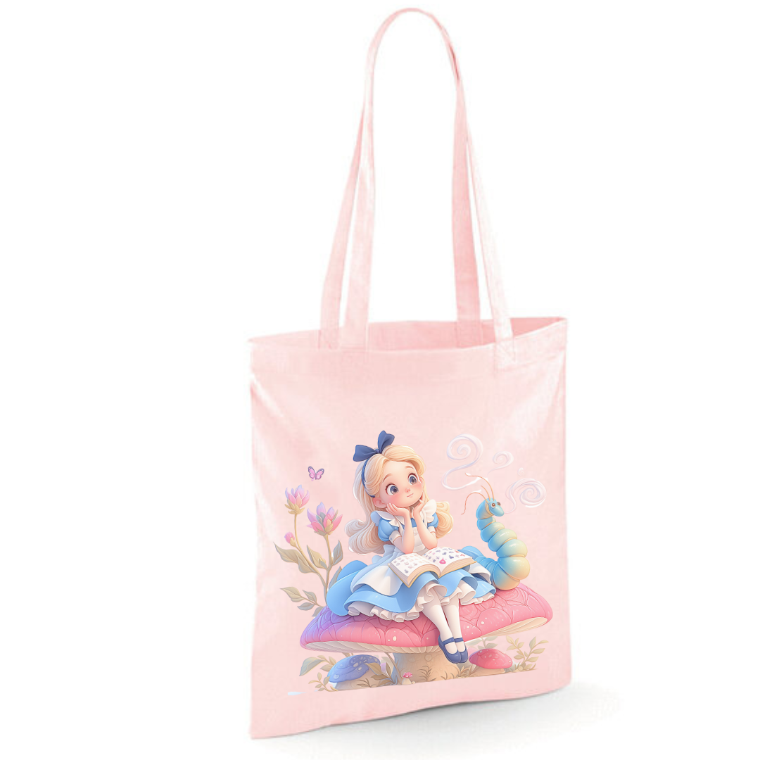 Toadstool Alice Tote Shopper Bag - lots of colours!