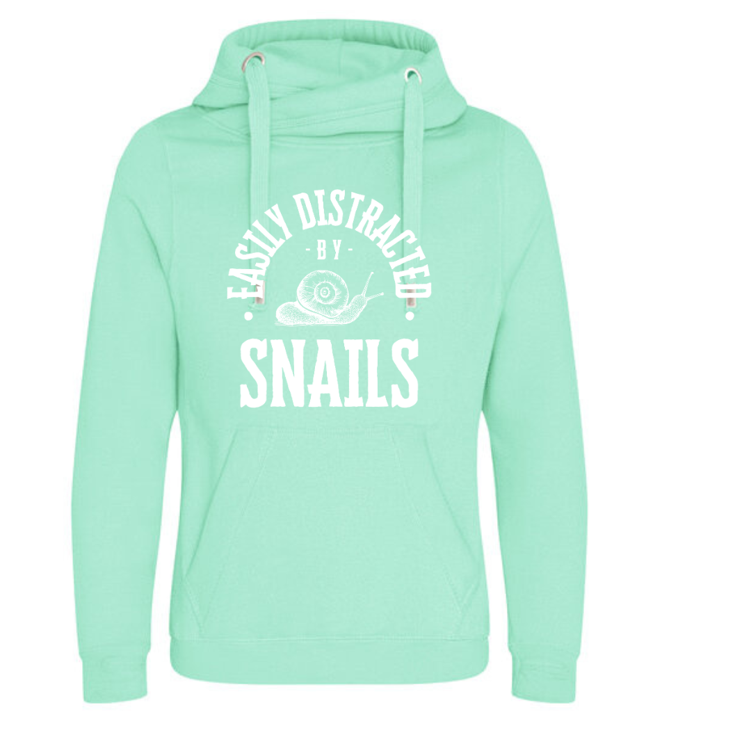 "Easily Distracted by Snails" Deluxe Hoody - lots of colours