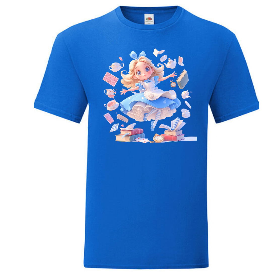 Alice with Flying Books Standard Tee - lots of colours!