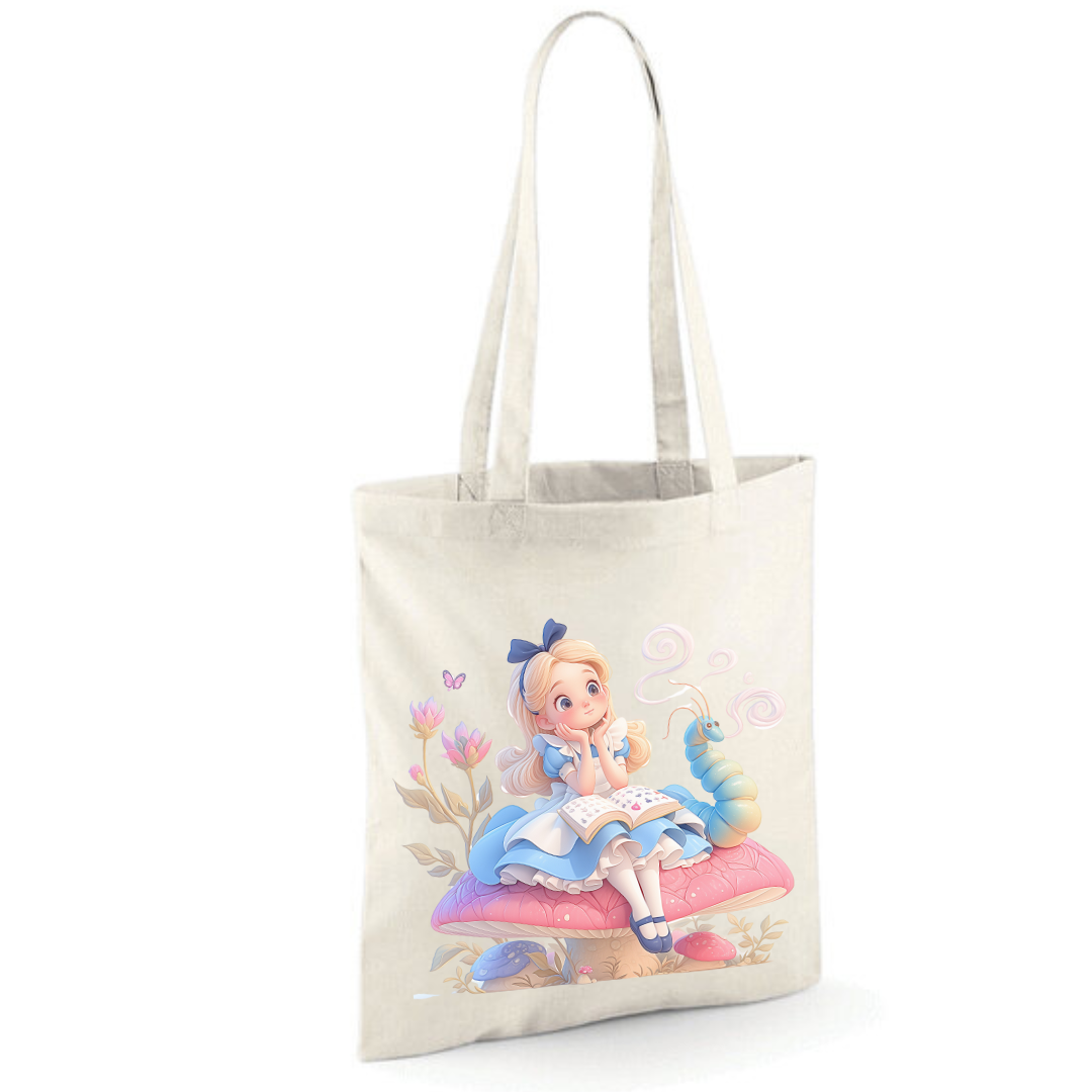 Toadstool Alice Tote Shopper Bag - lots of colours!