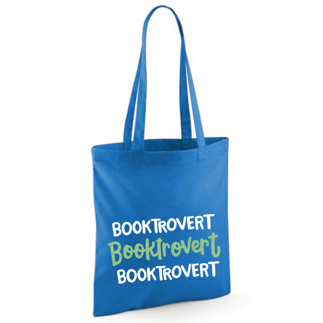 "Booktrovert" Triple Cotton Tote Shopper - lots of colours