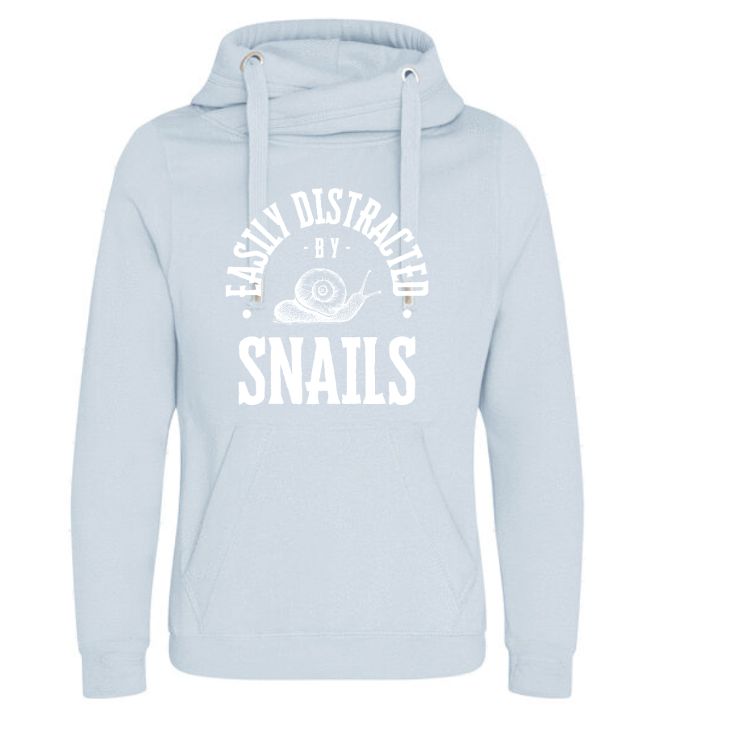 "Easily Distracted by Snails" Deluxe Hoody - lots of colours