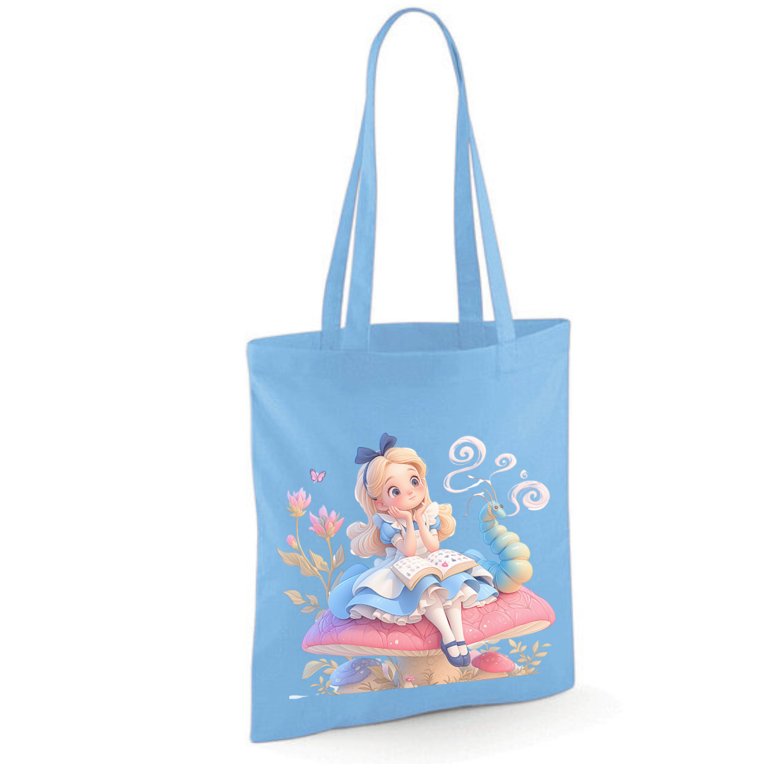 Toadstool Alice Tote Shopper Bag - lots of colours!