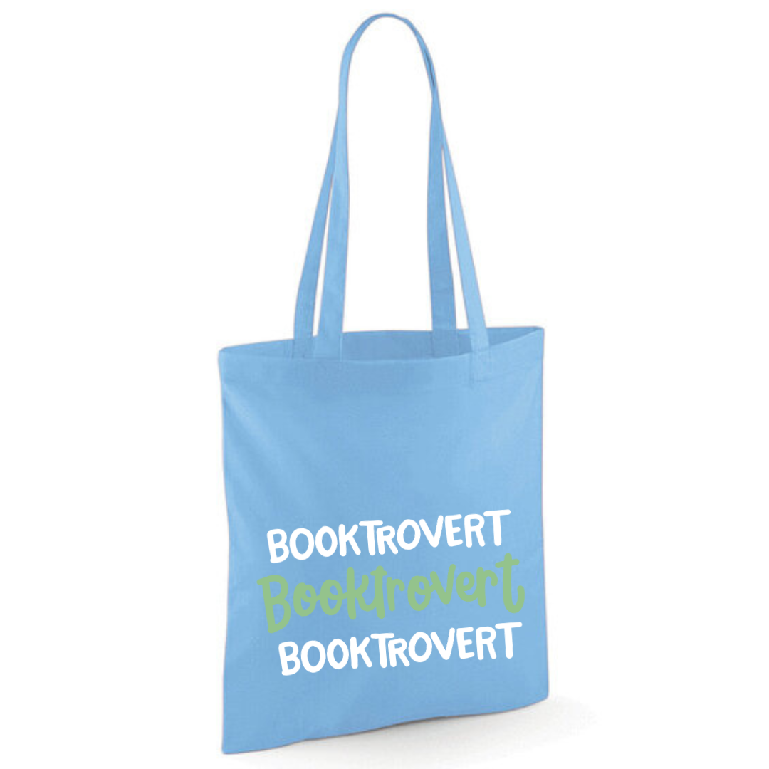 "Booktrovert" Triple Cotton Tote Shopper - lots of colours