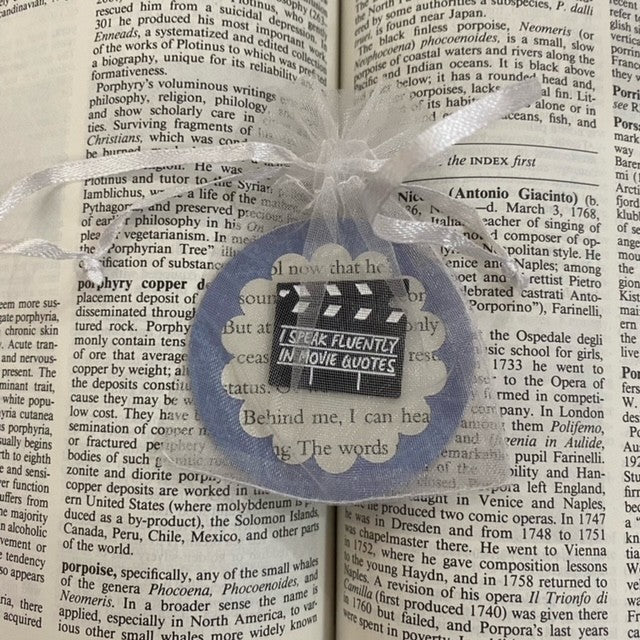 "I Speak Fluently in Movie Quotes" Pin Badge