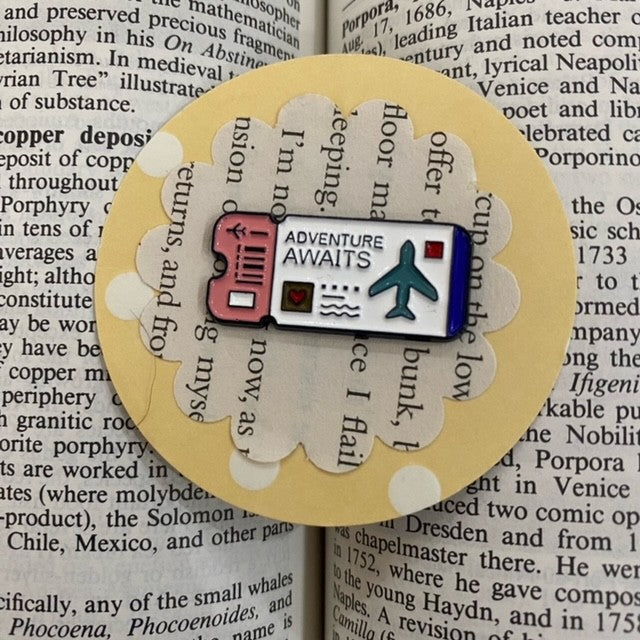 "Adventure Awaits" Pin Badge