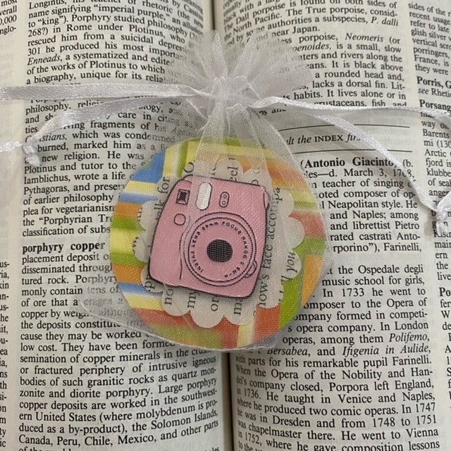 Instant Camera Pin Badge